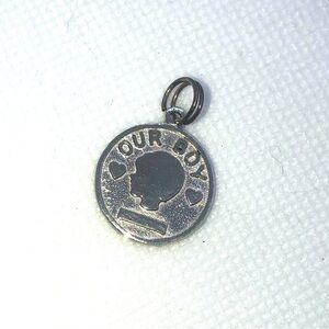 Vtg Sterling Silver ‘Our Boy’ Son Grandson Mini Charm for Charm Bracelet